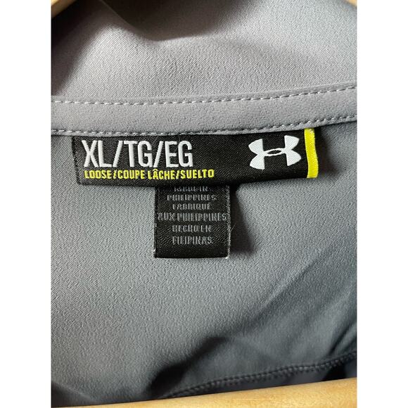 Under Armour Pre Game Woven Jacket Women XL Gray 1258832 Full Zip - Picture 3 of 5